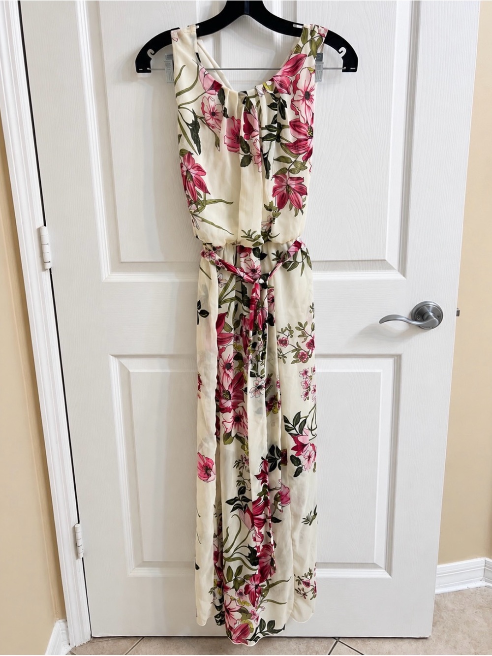 En Focus Studio Women’s Size 6 Blue Floral Sleeveless Maxi Dress